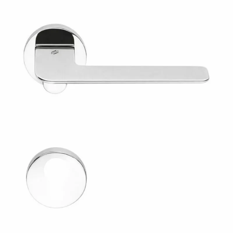 Finale Uitverkoop Maniglia Slim FF 11 RY Colombo Design per porta, foro Yale, rosetta tonda diametro 50 mm, finitura Cromo