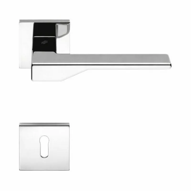 Maniglia Dea FF 21 R Colombo Design per porta, foro Patent, rosetta quadrata 50 mm, finitura Cromo Weekendaanbieding