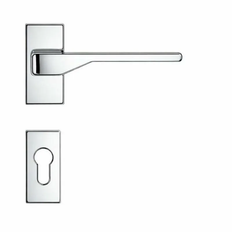 Nu Kopen Maniglia Dea FF 11 RSMY Colombo Design per porta, foro Yale, rosetta stretta 63x30 mm, finitura Cromo