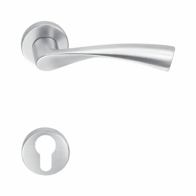 Maniglia per porte Flessa Colombo Design, su rosetta tonda, foro yale, finitura cromat Speciale Aanbieding