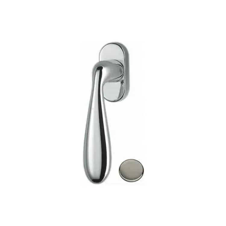 Maniglia DK per finestre, Colombo Design serie Lara, finitura Nikelmat Laatste Kans