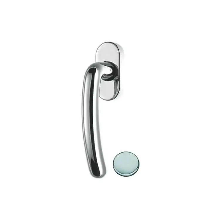 Maniglia DK per finestre, Colombo Design serie Star, finitura Cromat Beperkte Voorraad