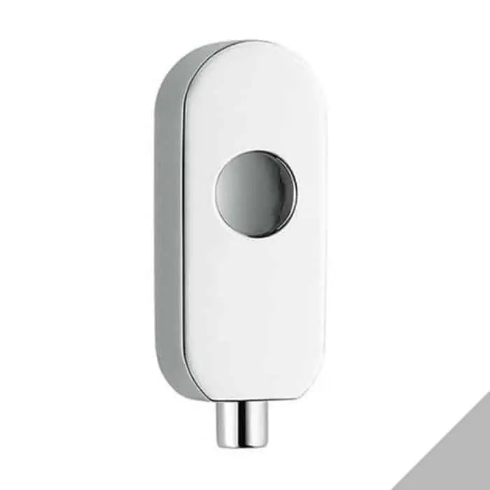 Betrouwbaar Dispositivo antieffrazione CD 02 DKZ Colombo Design, per maniglia DK, con pulsante, dimensioni 88,5x33 mm, finitura Acciaio HPS