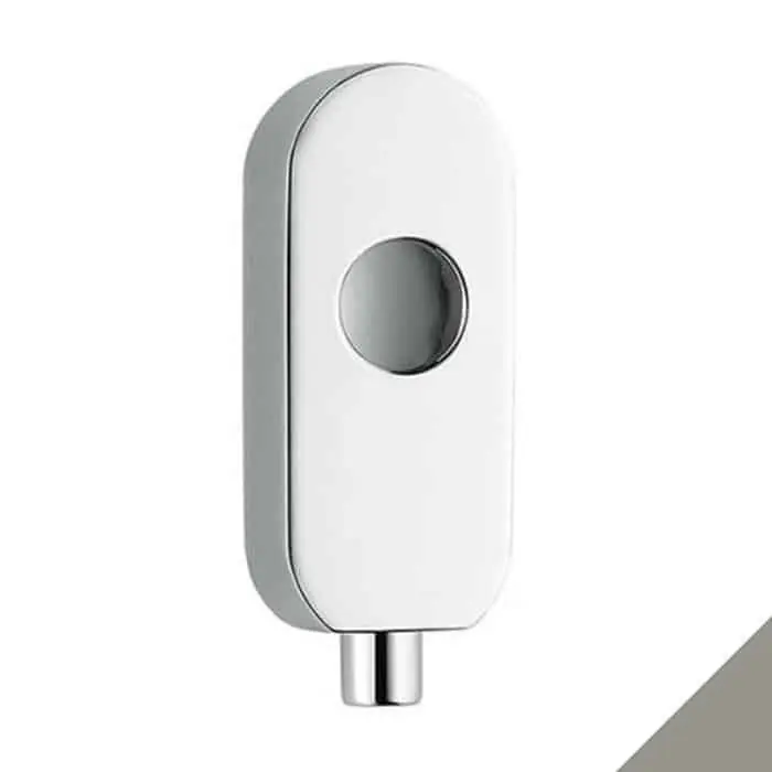 Dispositivo antieffrazione CD 02 DKZ Colombo Design, per maniglia DK, con pulsante, dimensioni 88,5x33 mm, finitura Nikelmat Koop Vandaag