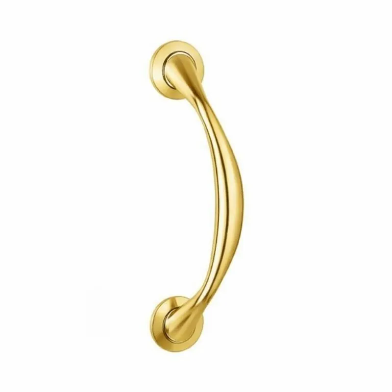 Maniglione per porte e finestre Nice Colombo Design, con rosetta, lunghezza 295 mm, finitura oroplus Tijdelijk Beschikbaar