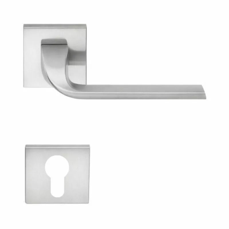Maniglia Isy BL 11 RY Colombo Design per porta, foro Yale, rosetta quadrata 52 mm, finitura Cromat Gereduceerde Prijs
