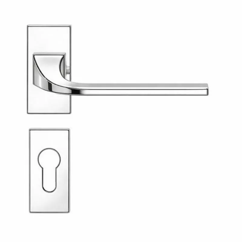 Favoriet Maniglia Isy BL 11 RSMY Colombo Design per porta, foro Yale, rosetta stretta 63x30 mm, finitura Cromo