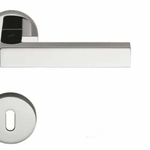 Bestseller Maniglia per porta, Colombo Design serie Elle, con rosetta foro Normale, finitura Cromo
