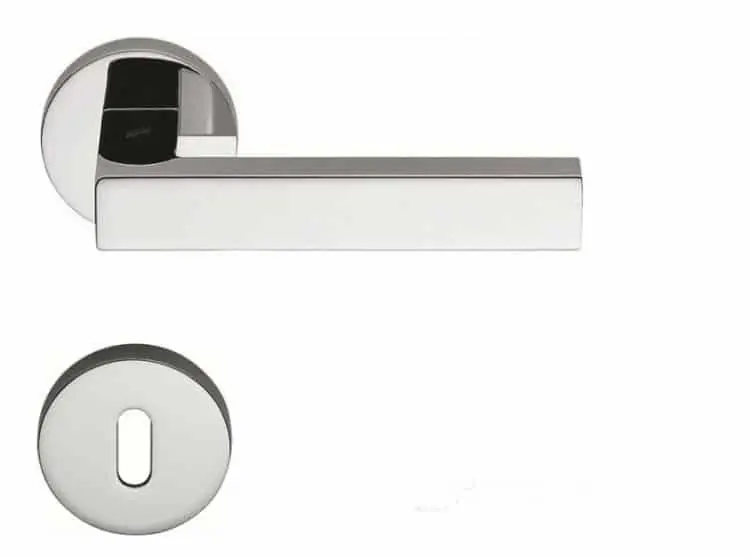 Bestseller Maniglia per porta, Colombo Design serie Elle, con rosetta foro Normale, finitura Cromo
