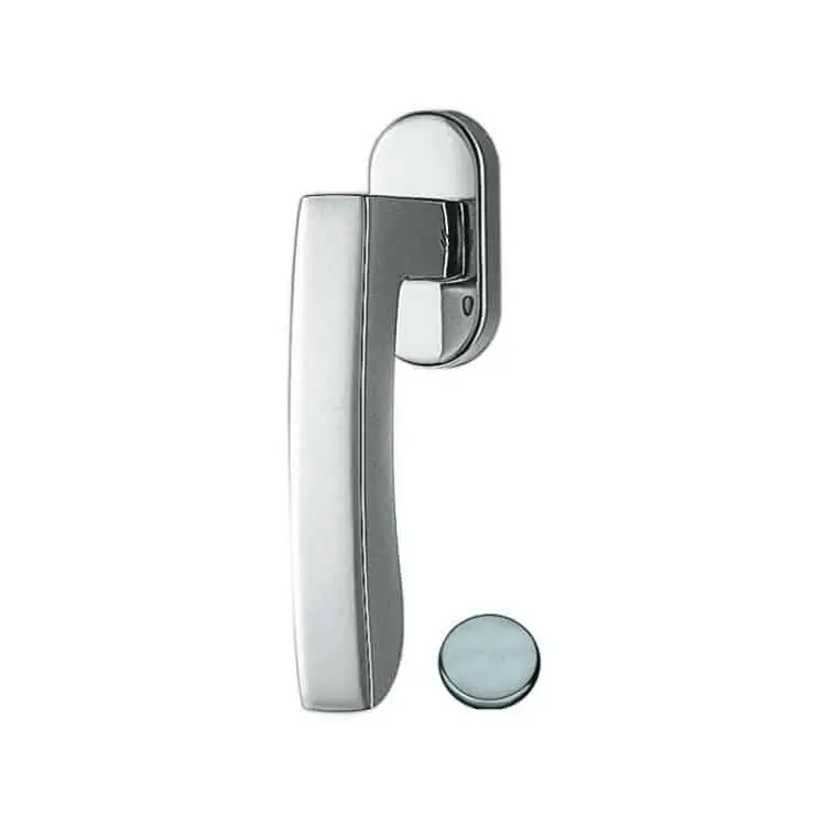 Maniglia DK per finestre, Colombo Design serie Viola, finitura Zirconium Tijdelijk Beschikbaar