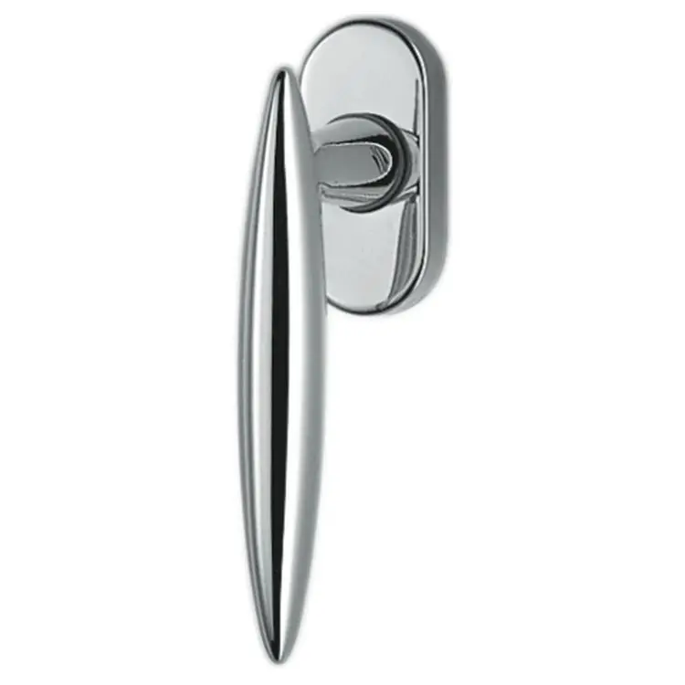 Tijdelijk Beschikbaar Maniglia DK Pegaso AM 12 SM Colombo Design per finestra, rosetta rettangolare 66x32 mm, finitura Cromo