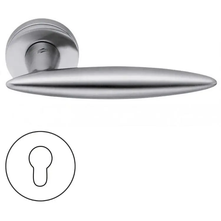 Direct Verzonden Maniglia Pegaso AM 11 RY Colombo Design per porta, foro Yale, rosetta tonda diametro 50 mm, finitura Cromat