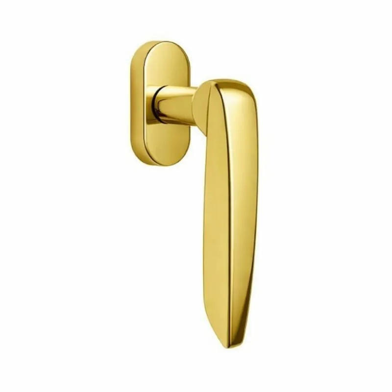 Actieprijs Maniglia moderna DK per finestre, Colombo Design DAYTONA, con rosetta ovale, finitura Oro Lucido