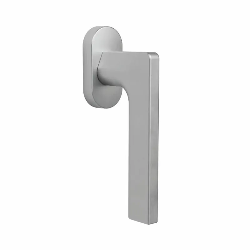 Maniglia moderna DK per finestre Colombo Design serie Gira, con rosetta ovale, finitura Cromo Opaco Laatste Versie