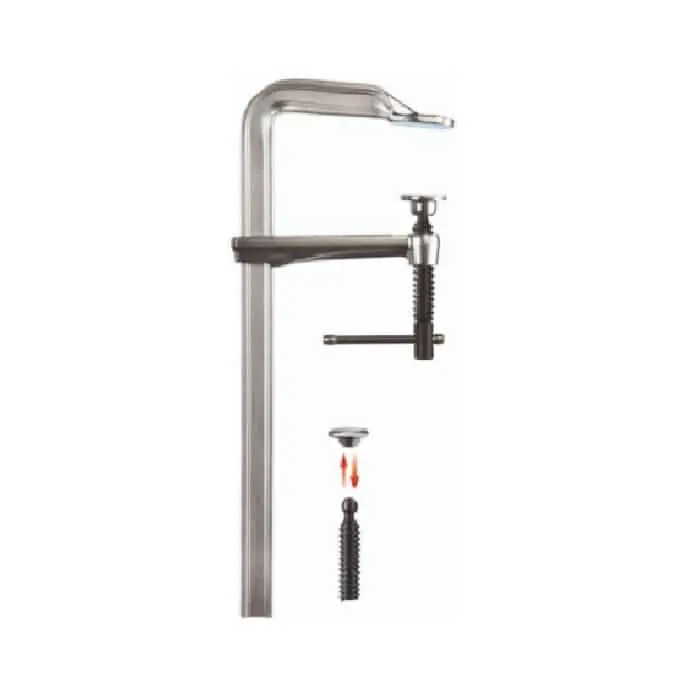 Direct Verzonden Strettoio a vite in acciaio GZ16K Bessey Tools, con impugnatura a traversino, apertura 160 mm, scartamento 80 mm, guida 17,5x6,8 mm