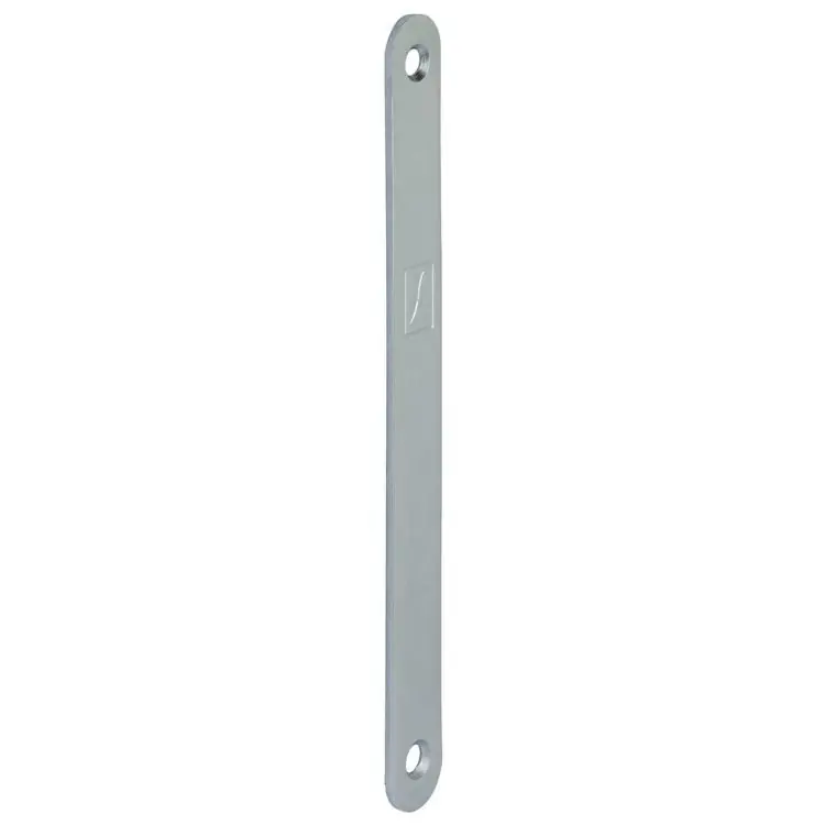 Alleen Vandaag Piastra cieca coprifresata Bonaiti, per Serratura porta scorrevole, dimensioni 160x16 mm, finitura Cromo Satinato