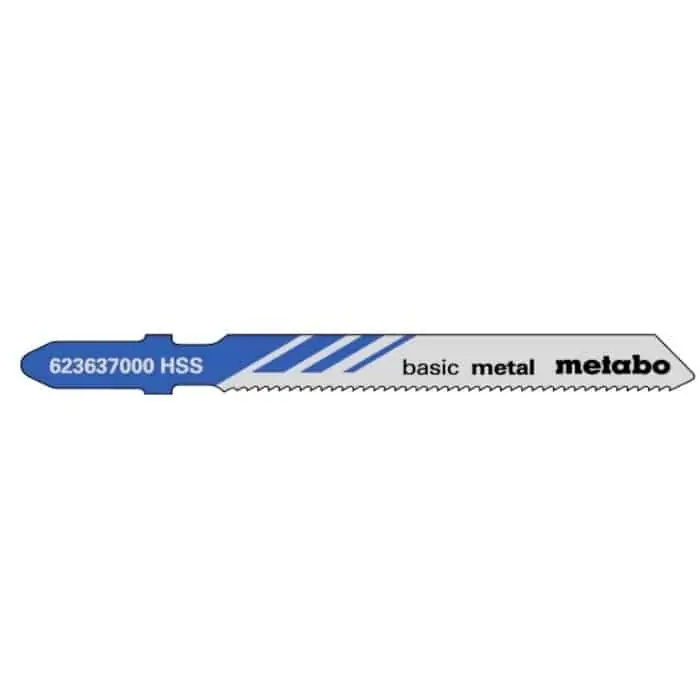 Confezione 5 lame a seghetto Metabo Basic metal fresata/ondulata, per metalli, dimensioni 51x1 mm Gratis Retour