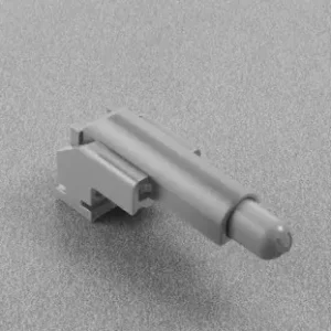 Kit con 2 deceleratori Smove per anta rientrante Exedra Bortoluzzi con 3 cerniere, finitura Arancione e Grigio Premium