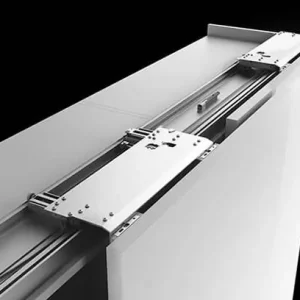 Kit carrelli Slider M50 Flex H. 33 mm, per sistema scorrevole complanare Bortoluzzi, portata 50 Kg, LI 2731-3200 mm, finitura Anodizzato Argento Dagaanbieding