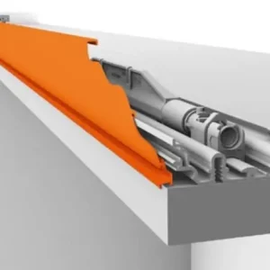 Copertura frontale per applicazione magnetica con sede per spazzolino, lunghezza 3100 mm, finitura Anodizzato Alluminio Lage Prijs