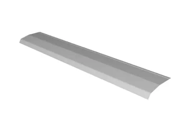 Koop Vandaag Carter copri staffe per anta esterna Glow+ Bortoluzzi, lunghezza mm. 2000, finitura Grigio Argento