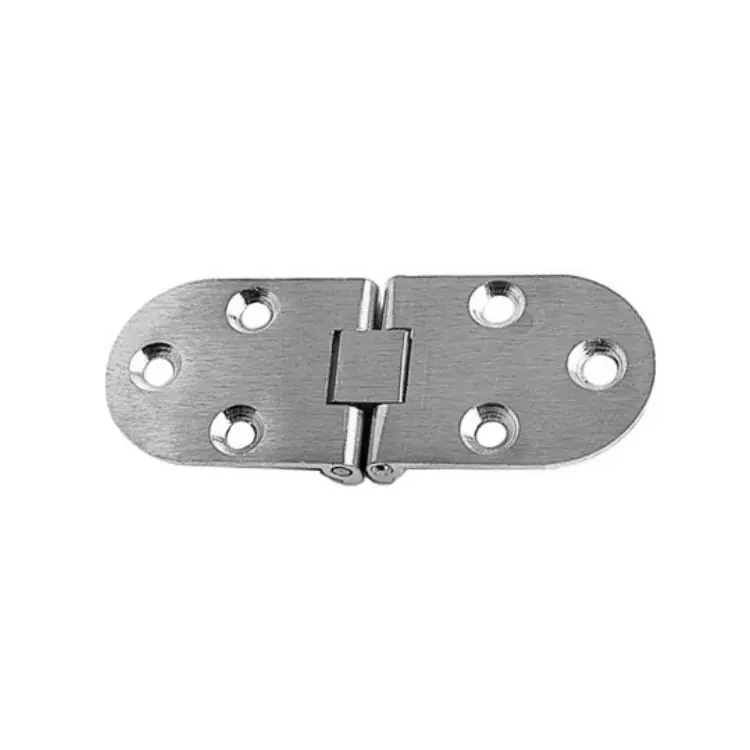 Must-Have Cerniera a biscotto con fermo, Lunghezza 80 mm Altezza 30 mm, Ottone nichel satinato
