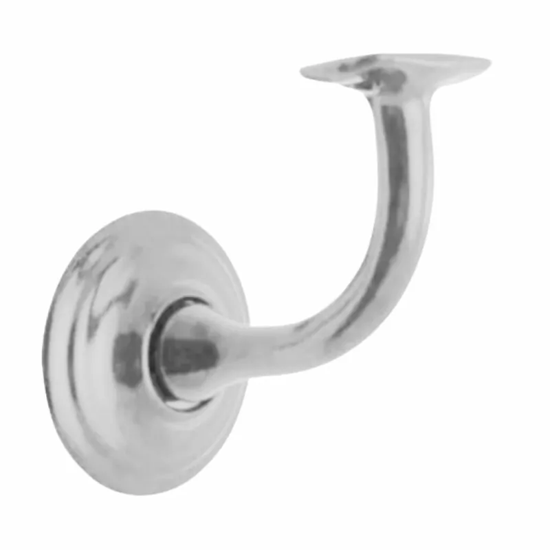 Favoriet Supporto per corrimano Elab 373M111, rosetta tonda con appoggio piano, Ottone finitura Cromato Satinato
