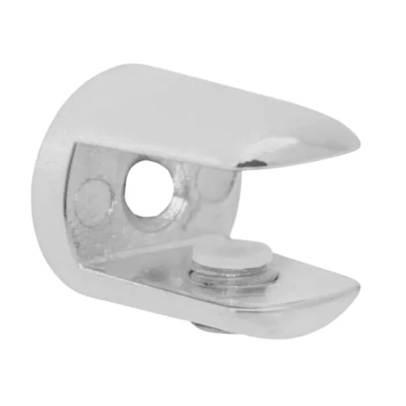 Direct Verzonden Reggimensola 347 Elab per piani in vetro, spessore 5-10 mm, dimensione 25 mm, Ottone finitura Cromo Satinato