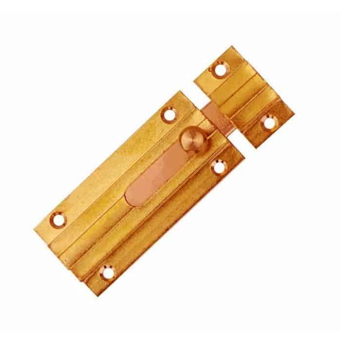 Snelle Levering Catenaccio 228 Elab per mobile, leggero, sagomato, lunghezza 100 mm, finitura Ottone Lucido