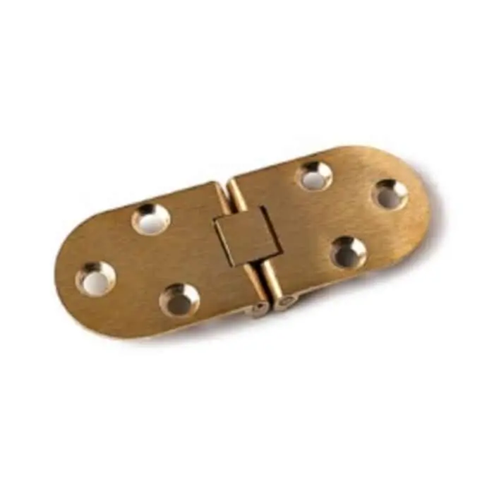 Cerniera 130 Elab per mobile, a biscotto con fermo, dimensione 30x80 mm, finitura Ottone Lucido Gecertificeerd