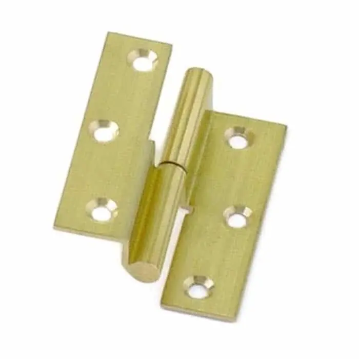 Cerniera a sfilare 129 Elab per mobile Destra, doppia, curva, dimensione 40x40 mm, finitura Ottone Lucido Nu Kopen