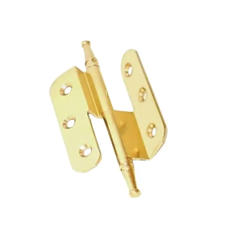 Cerniera a sfilare 120 Elab per mobile Destra, doppia, curva, dimensione 50x40 mm, finitura Ottone Lucido Premium
