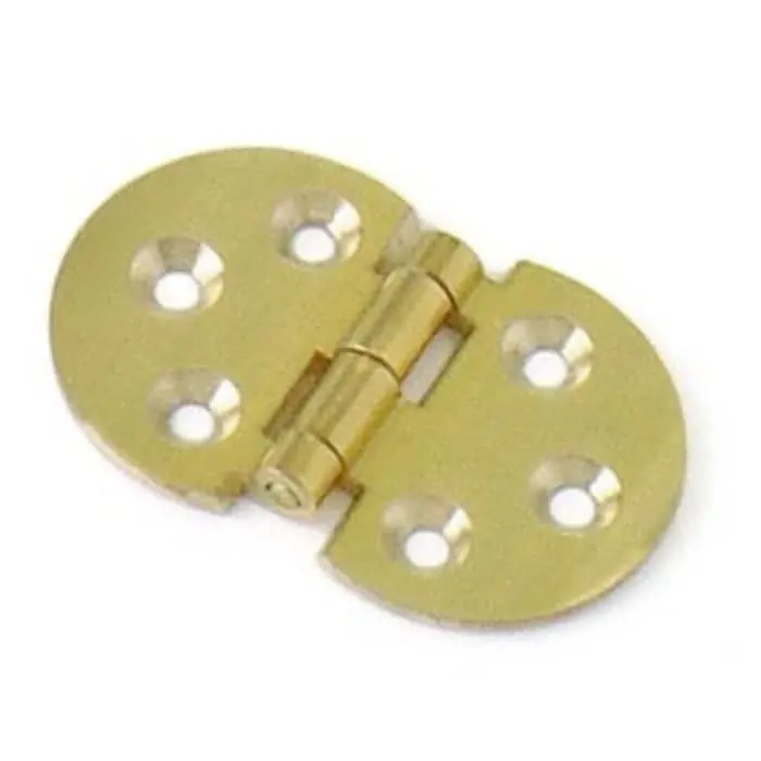Veilige Betaling Cerniera 112 Elab per ribaltina, tonda con asole, dimensione 30x47 mm, finitura Nichelata