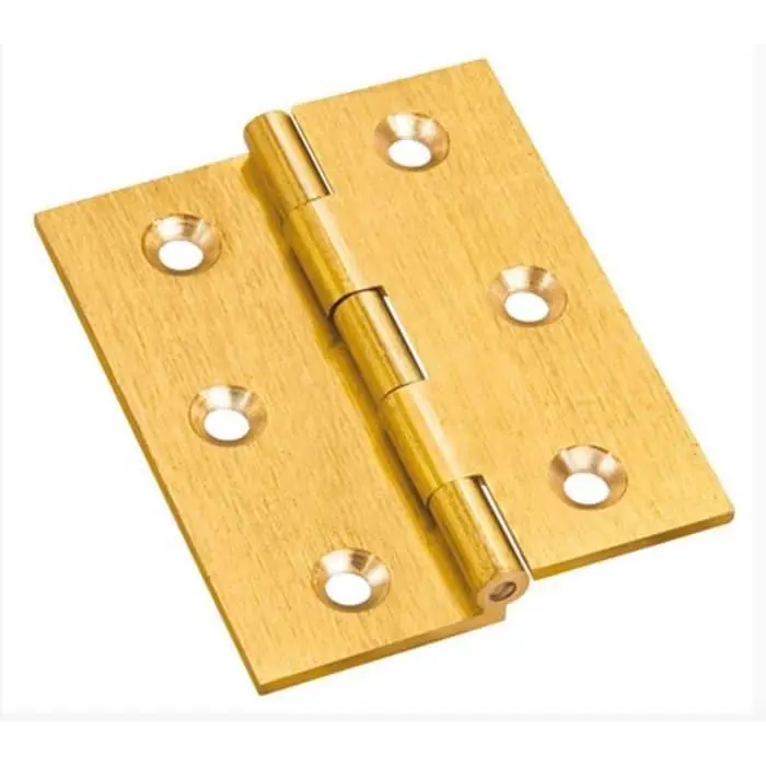 Alleen Vandaag Cerniera 103 Elab per mobile, fresata, mezza curva, dimensione 50x50 mm, finitura Ottone Lucido