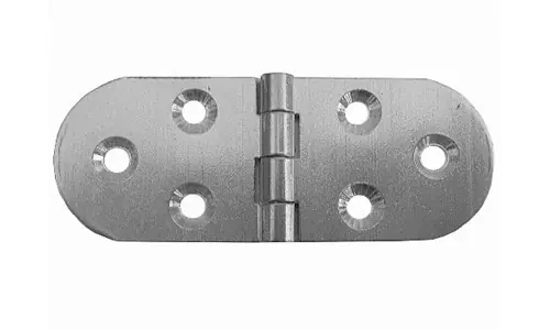 Flitsaanbieding Cerniera a biscotto, Lunghezza 80 mm Altezza 30 mm, Ottone cromo satinato