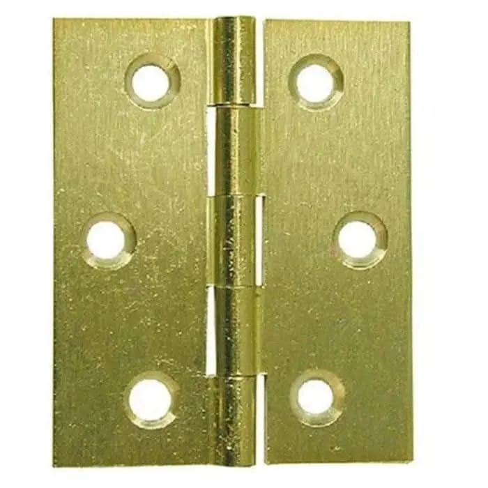 Koop Online Cerniera 101 Elab per mobile, fresata piana, dimensione 40x40 mm, finitura Ottone Lucido