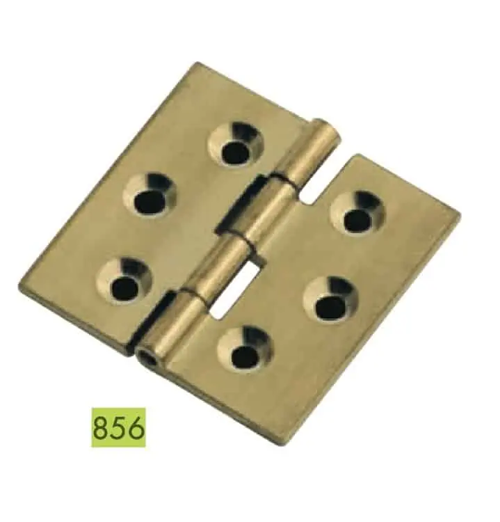 Gratis Retour Cerniera ala dritta Bal con perno in ottone, misura 30x30 mm, finitura Bronzato