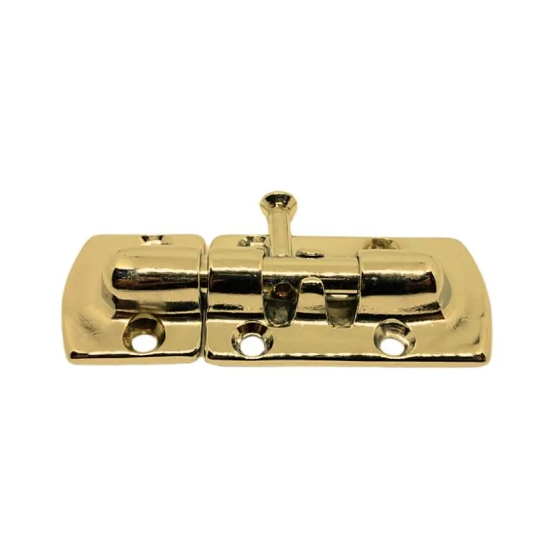 Laatste Kans Catenaccio orizzontale Bal, lunghezza 100 mm, larghezza 32 mm, Ottone finitura Lucido