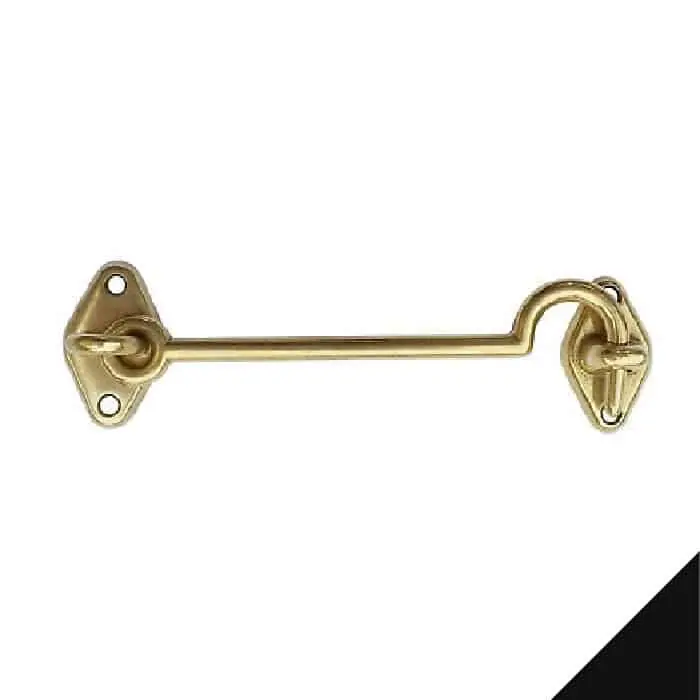 Beperkte Voorraad Catenaccio fermaporta Bal, lunghezza gancio 80 mm, finitura Laccato Nero