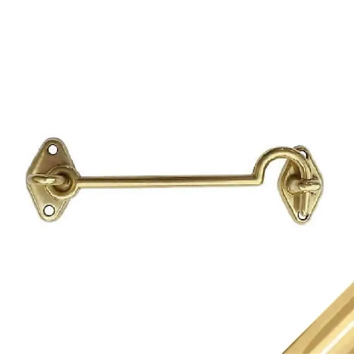 Catenaccio fermaporta Bal, lunghezza gancio 80 mm, finitura Ottone Lucido Verniciato. Koopje