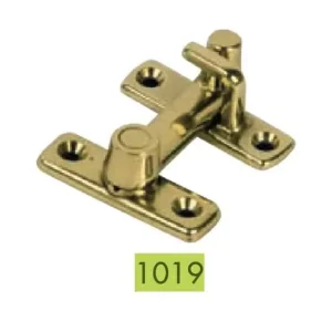 Exclusieve Aanbieding Nottolino a scatto Bal per bagno/WC, base 50x16 mm, senza incontro, finitura Ottone Lucido Verniciato