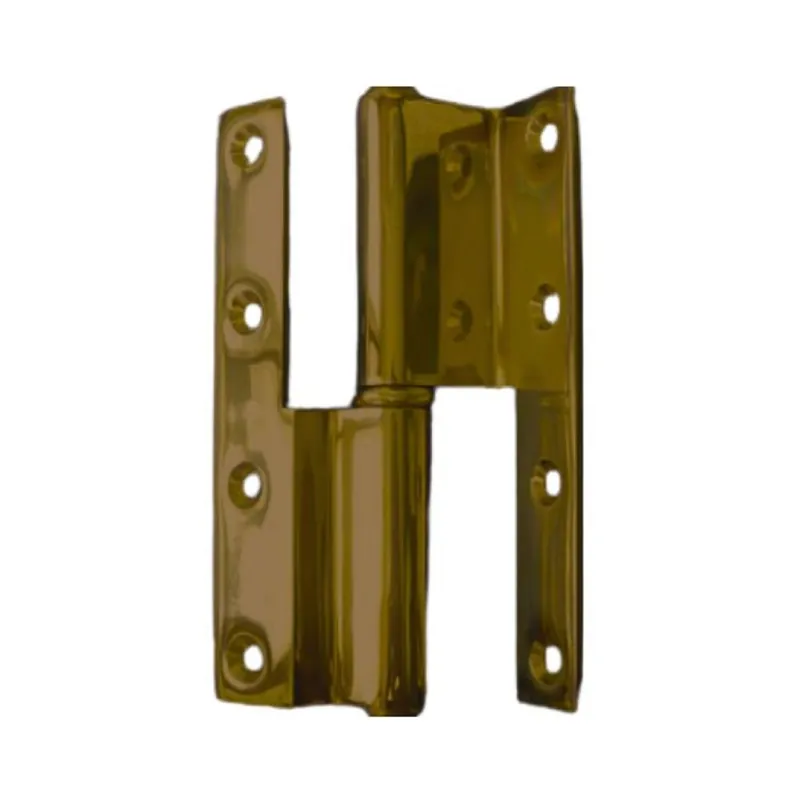 Laatste Versie Cerniera Pomella zancata 822-02 Bal per porta interna, dimensione 120x65 mm, mano Sinistra, Ottone finitura Bronzato Graffiato Verniciato