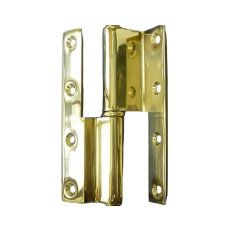 Cerniera Pomella zancata 822-02 Bal per porta interna, dimensione 120x65 mm, mano Sinistra, Ottone finitura Lucido Verniciato Shop Nu