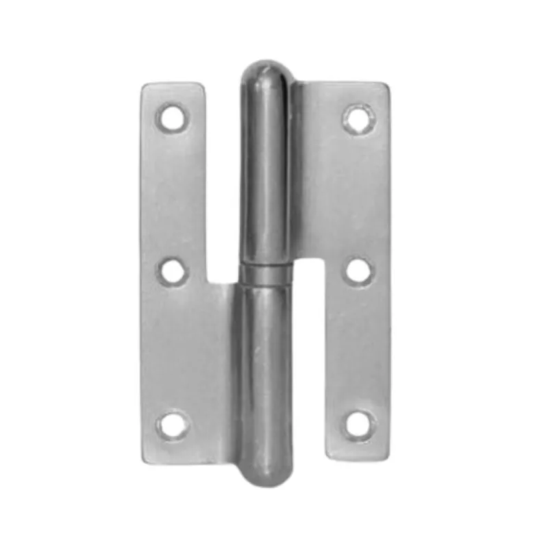 Finale Uitverkoop Cerniera Pomella diritta 821-02 Bal per porta interna, dimensione 120x70 mm, mano Sinistra, Ottone finitura Cromato Satinato