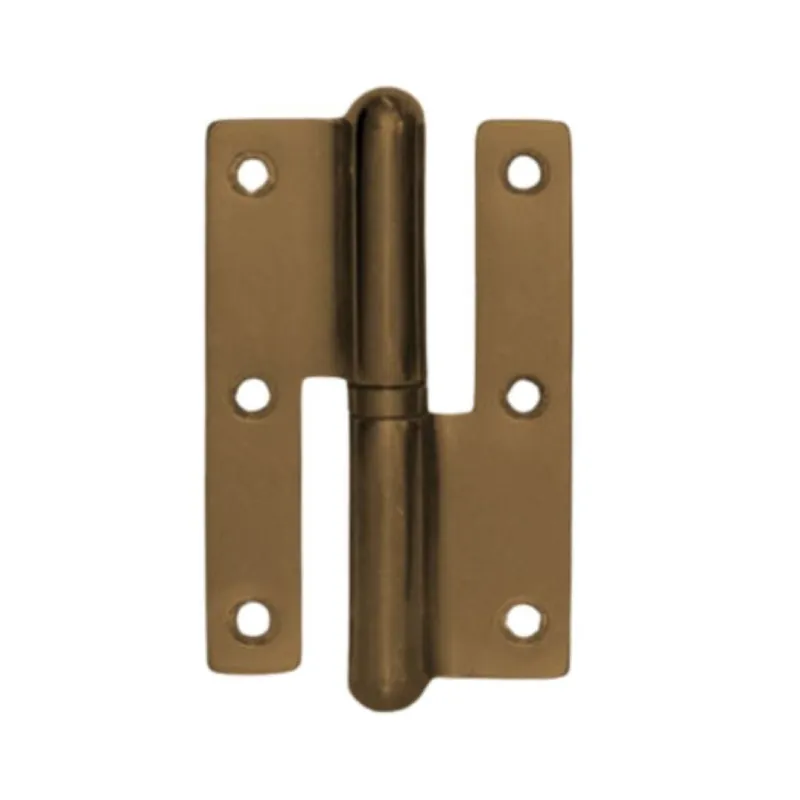 Laatste Versie Cerniera Pomella diritta 821-02 Bal per porta interna, dimensione 120x70 mm, mano Destra, Ottone finitura Bronzato Graffiato Verniciato