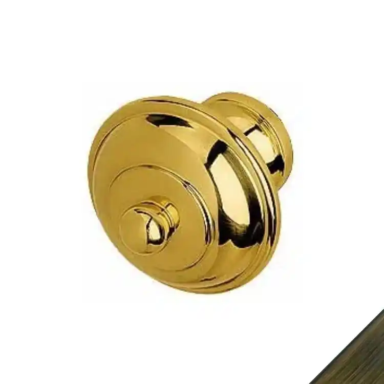 Beperkt Aanbod Pomolo fisso Esse 75-47 Bal per porta, base 90 mm, finitura Ottone Bronzato Graffiato