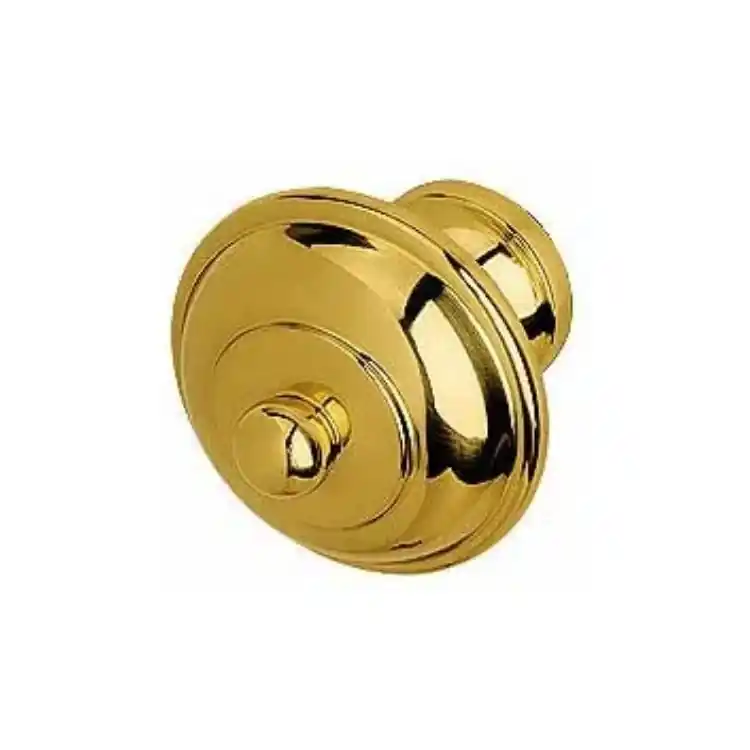 Lage Prijs Pomolo fisso Esse 75-47 Bal per porta, base 40 mm, finitura Ottone Lucido Verniciato