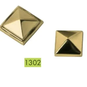 Alleen Vandaag Borchia quadrata Bal con filetto 5 MA, misura 30 mm, finitura Ottone Lucido Verniciato
