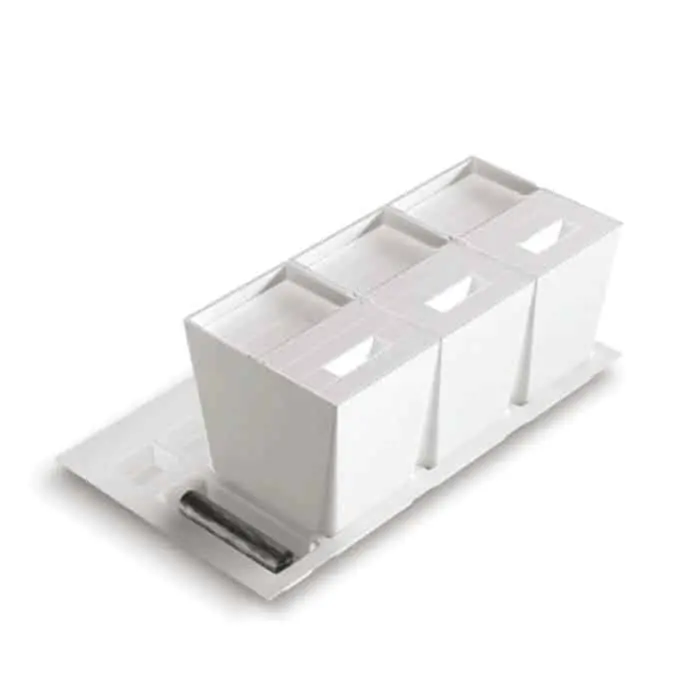 Laatste Versie Portarifiuti Gollinucci Premiere Base 1034 per cassettone, 3 vani, capacità 48 litri, base 900 mm, colore Bianco