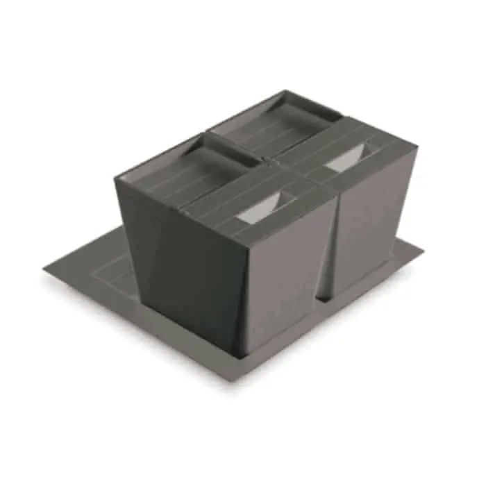 Portarifiuti Gollinucci Premiere Base 1036 per cassettone, 2 vani, capacità 32 litri, base 600 mm, colore Bianco Weekendaanbieding